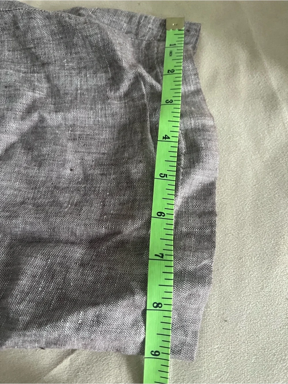 Quince Wide-Leg Linen Pants in Heathered Gray